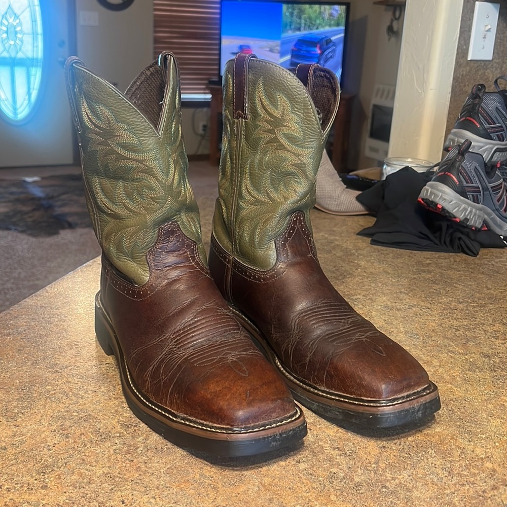 Men’s Original Justin Work Boots Steel Toe- 11.5 EE